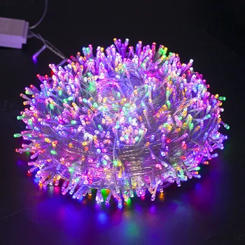 Ziemassvētku LED String Light 100M 1000LED Pasaku Mirdzums Apdare Lukturi Ar 8 Mirgošanas Režīmi, Kāzu svinības, Ziemassvētki Koku Dārzs,
