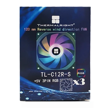 Thermalright TL-C12R-S 3in 120mm CPU Dzesēšanas Silent Fan 5V/3PIN ARGB Upwind PWM Datora Ventilatoru Nomaiņa
