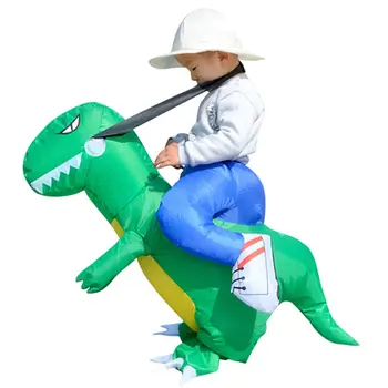 KARSTĀ Bērniem Piepūšamās Dinozauru T-Rex Kostīmu Toddler Halloween Uzspridzināt Fancy Dress Up Bērnudārza Dārza Darbības Spēles