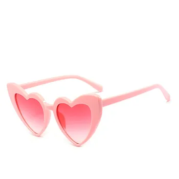 COOYOUNG Sirds Saulesbrilles Sieviešu zīmola dizainere, Saules Brilles Retro Mīlestības Sirds Formas Brilles Dāmas Iepirkšanās Sunglass UV400