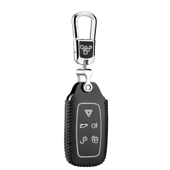 Auto atslēga vāciņu, keychain, land rover atklāt 2010 2011 Range Rover Evoque 2012 auto atslēgu ķēdes turētājs īstas ādas
