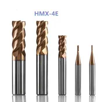 ZCC.CT HMX-4E-D5.0/HMX-4E-D5.5/HMX-4E-D6.0/HMX-4E-D7.0/HMX-4E-D8.0/HMX-4E-D9.0/HMX-4E-D10.0 Četriem flauta plakans gals dzirnavas 1GB/KASTE