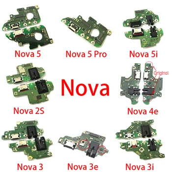 Doka Savienotājs Mikro USB Lādētāju, Lādēšanas Portu Flex Kabelis Mikrofona Kuģa Huawei Nova 2S 3 3i 5i 3.e 4.e 5 Pro