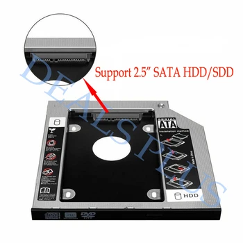 9.5 MM 2 Cietais Disks SSD HDD Caddy Adapteris Lenovo IdeaPad Y400 Y500 Y510P Y510PT Mijmaiņas Optisko Disku