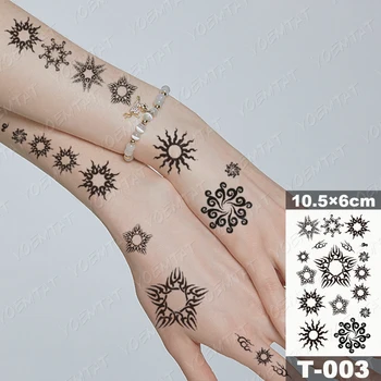 Pirkstu Ūdensnecaurlaidīgus Pagaidu Tetovējumu Uzlīmes, Sieviešu, Vīriešu Butterfly Ziedu Henna Flash Tetovējums, Uzlīmes, Bērns Body Art Viltus Tatto Bērns