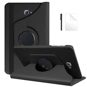 Tablet Case For Samsung Galaxy Tab A6 10.1 Collu Ar S Pen SM-P580 P585 PU Ādas 360 Grādu Rotējoša Stāvēt Vāciņu