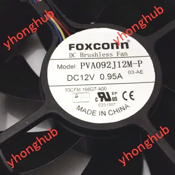 FOXCONN PVA092J12M-P DC 12V 0.95 A 90x90x32mm Serveru Dzesēšanas Ventilators