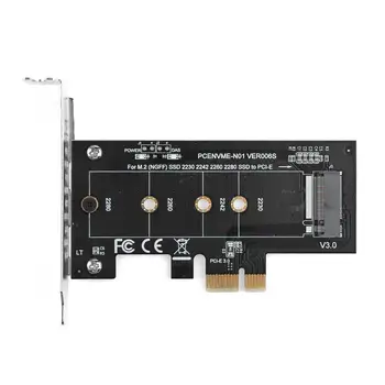 PCI-E 3.0 x1 M. 2 NVMe M Taustiņu Slots Pārveidotāja Adapteris ar Zema Profila Kronšteins Samsung PM961 960EVO SM961 PM951 M2 SSD