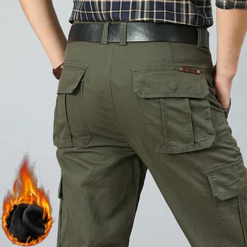 Multi-kabatas Militārās Bikses Vīriešu Kokvilnas Gadījuma Armijas Bikses Kravu Darbu Joggers Vīriešu Vējjaka Pantalones Hombre Lielums 28-44