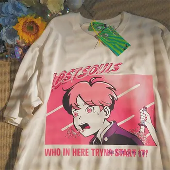 Vīriešu T-Krekls Lielgabarīta Anime Hip Hop Harajuku Jujutsu Kaisen Īsām Piedurknēm Dropshipping Streetwear Mīksti Topi, Grafiskais Tee Drēbes