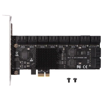 SA3112J PCIE Adapteri 10/12/16/20 Port PCI-Express X1 ar SATA 3.0 Paplašināšanas Karti 6Gbps ātrgaitas Pievienot Uz Kartes SATA PCIE X4 X8 X16