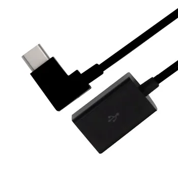 CYSM 10cm 90 Grādu labējās USB 3.1 Tips-C USB-C USB 2.0 Sieviešu OTG Kabelis Mobilo Tālruni, Tabletes & Laptop Melna Krāsa