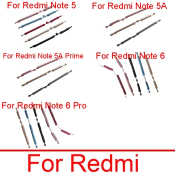 On Off izslēgšanas Pogu, Skaļuma regulēšanas Taustiņš Xiaomi Redmi 5. Piezīme 5.A Ministru Apjoma & Power Sidekey Pogu Redmi 6. Piezīme Pro Remonta Daļas